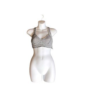 Aerie Gray Lace Racerback Bralette